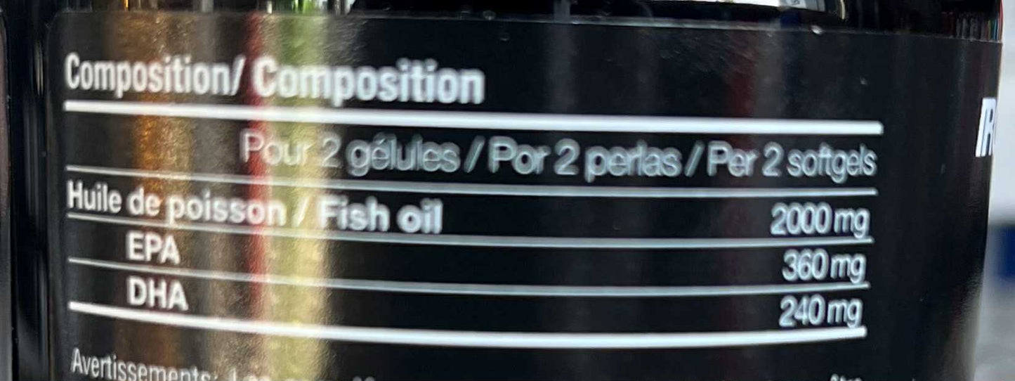 OMEGA 3 FISH OIL IRON MUSCLE 90 CAPS