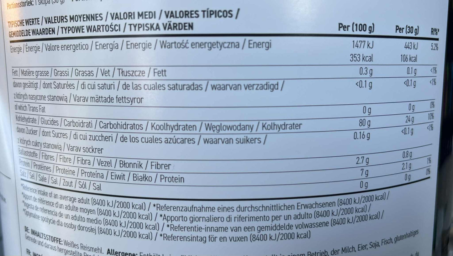 CREME DE RIZ APPLIED NUTRITION NEUTRE 2KG