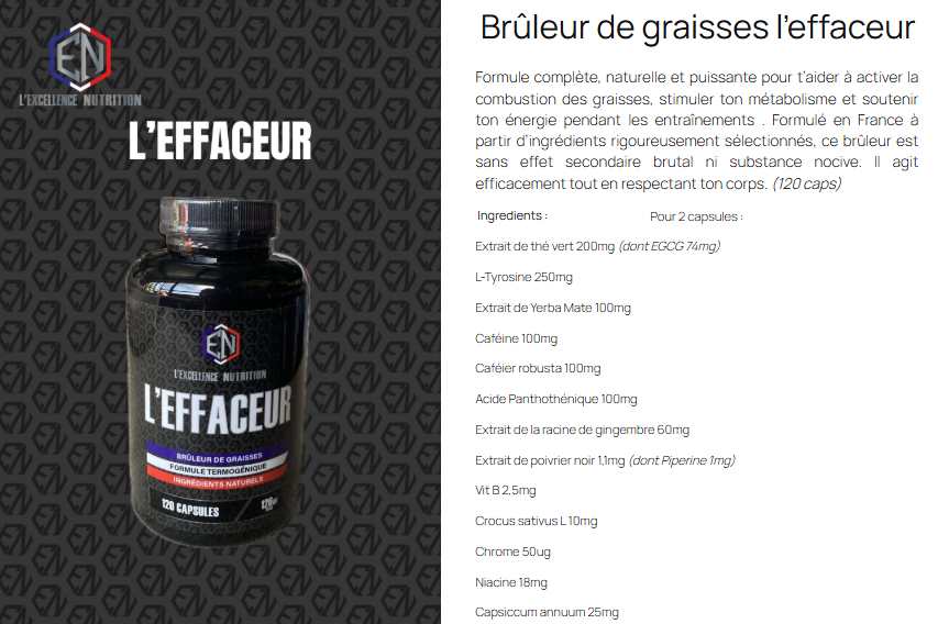 L'EFFACEUR FAT BURNER 120 CAPS