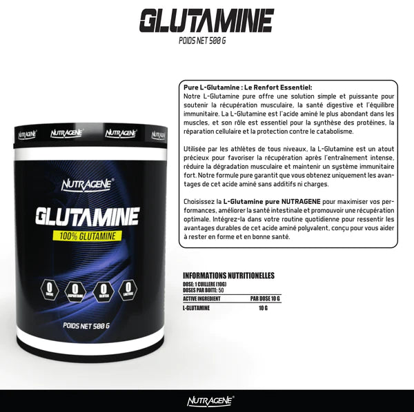 GLUTAMINE NUTRAGENE NEUTRE 500GR