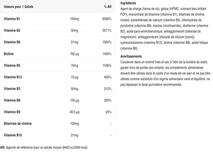 VITAMIN B COMPLEX APPLIED NUTRITION 90CAPS