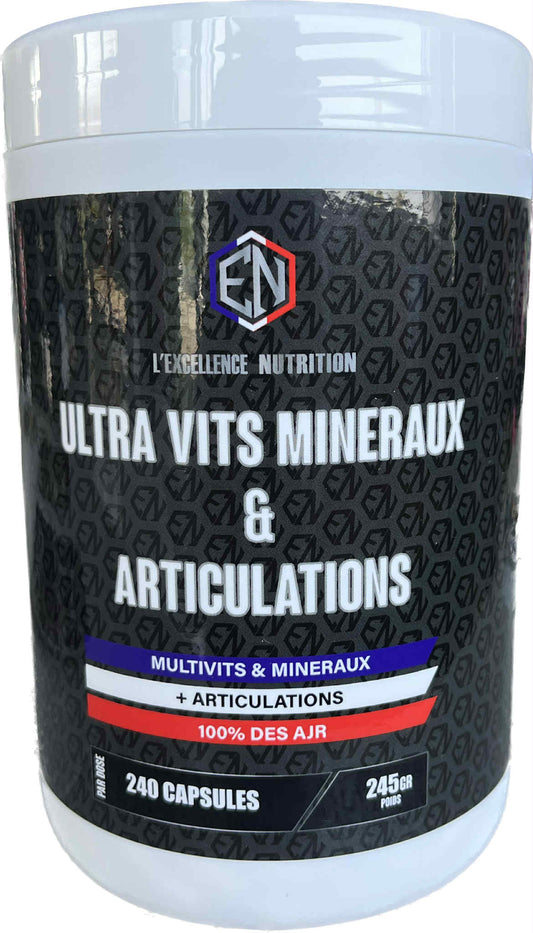 ULTRA VITS & MINERAUX & ARTICULATIONS L'EXCELLENCE NUTRITION 240 CAPS
