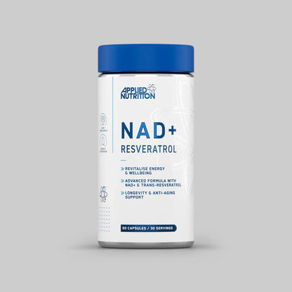 NAD+ RESVERATROL APPLIED NUTRITION 60 CAPS
