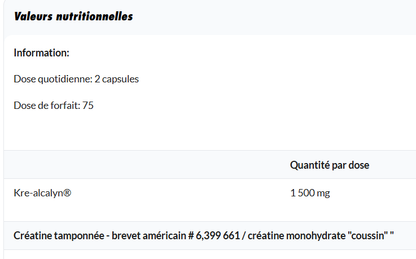 CREATINE KRE-ALKALYN AMIX 150 CAPS