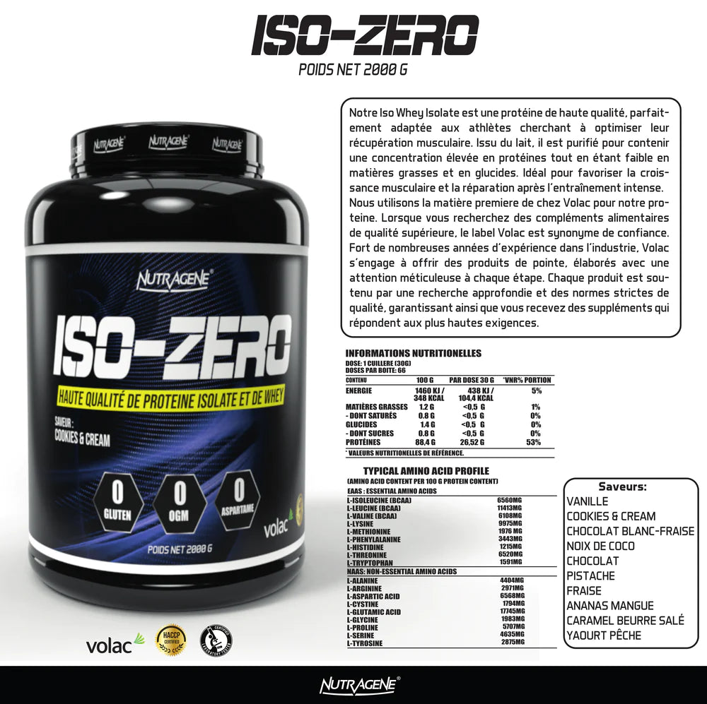 ISO ZERO NUTRAGENE VOLACTIVE® 500GR